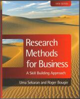 Research Methods for Business: A Skill Building Approach, 5th edition