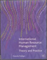 International Human Resource Management: Theory and Practice