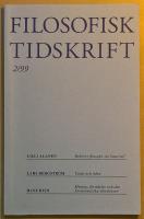 Filosofisk tidskrift 2/99 (nr 2 1999 &aring;rg 20)