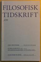 Filosofisk tidskrift 3/99 (nr 1 1999 &aring;rg 20)