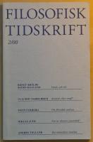 Filosofisk tidskrift 2/00 (nr 2 2000 &aring;rg 21)