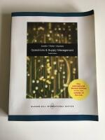 Operations and supply management