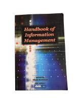 Handbook of Information Management [Elektronisk resurs]