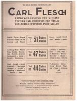 Et&uuml;den-sammlung  f&uuml;r Violine , Volume I