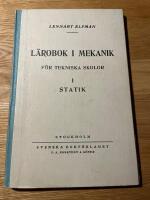 L&auml;robok i mekanik f&ouml;r tekniska skolor i statik