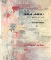 Linear algebra with applications