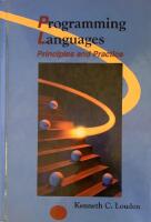 Programming languages - principles and practice