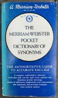 The Merriam-Webster Pocket Dictionary of Synonyms