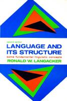 Language and its structure : some fundamental linguistic concepts