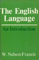 The English Language An Introduction