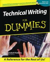 Technical Writing For Dummies