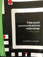 Till&auml;mpad kommunikationsvetenskap
