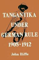 Tanganyika Under German Rule