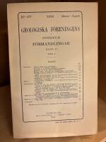 Geologiska F&ouml;reningens i Stockholm F&ouml;rhandlingar - Band 51 H&auml;fte 2