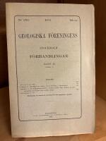 Geologiska F&ouml;reningens i Stockholm F&ouml;rhandlingar - Band 33 H&auml;fte 3