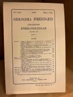 Geologiska F&ouml;reningens i Stockholm F&ouml;rhandlingar - Band 59 H&auml;fte 3