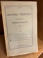Geologiska F&ouml;reningens i Stockholm F&ouml;rhandlingar - Band 39 H&auml;fte 5