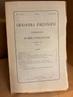 Geologiska F&ouml;reningens i Stockholm F&ouml;rhandlingar - Band 37 H&auml;fte 1
