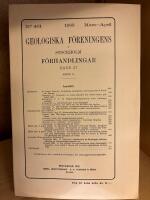 Geologiska F&ouml;reningens i Stockholm F&ouml;rhandlingar - Band 57 H&auml;fte 2