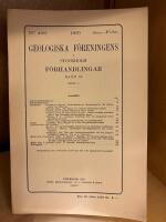 Geologiska F&ouml;reningens i Stockholm F&ouml;rhandlingar - Band 57 H&auml;fte 1
