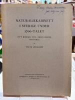 Naturaliekabinett i Sverige under 1700-talet - Ett bidrag till zoologiens historia