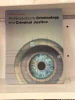 An introduction to Criminologi and Criminal  Justice