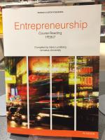 ENTREPENEURSHIP [COURSE READING 1FE807]
