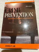 Crime prevention : approaches, practices and evaluations