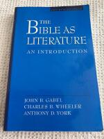 The Bible as literature - an introduction