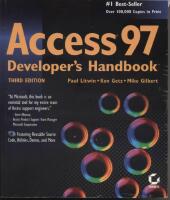 Access 97 developer's handbook [Elektronisk resurs]