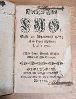 Sweriges rikes lag, st&auml;ld uti alexandrinisk wers; af en lagen tilgifwen: J. &Aring;Hr 1746.