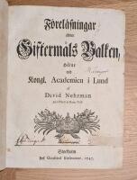 F&ouml;rel&auml;sningar &ouml;fver gifterm&aring;ls balken