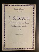 J.S. Bach Geistliche Lieder und Arien Andliga s&aring;nger och arior