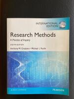 Research Methods A Process of Inquiry International Edition