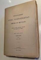 Rikskansleren Axel Oxenstiernas skrifter och brevv&auml;xling tredje bandet