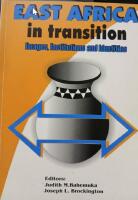 East Africa in transition - images, institutions and identities