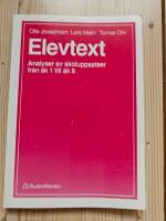 Elevtext - Analyser av skoluppsatser fr&aring;n &aring;k 1 till &aring;k 9
