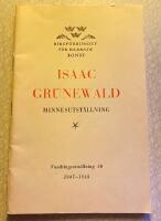 Isaac Gr&uuml;newald - Minnesutst&auml;llning