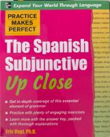 The Spanish Subjunctive up close