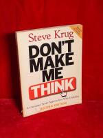 Dont make me think! - a common sense approach to web usability