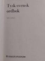 Tysk-svensk ordbok.