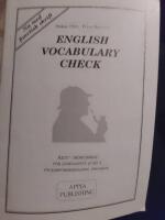 English vocabulary check : aktiv ordkunskap f&ouml;r gymnasiets kurs A studief&ouml;rberedande program