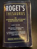 Thesaurus Of Synonyms And Antonyms