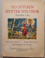 Tio stycken splitter nya visor tryckta i &aring;r