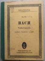 Violinkonsert Am BWV1041 och E dur BWV1042