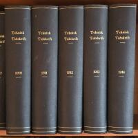 Teknisk Tidskrift (inbunden) 1910 - 1914  5 band