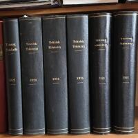 Teknisk tidskrift (inbunden ) 1922 - 1927 , 6 band