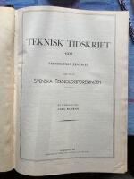 Teknisk tidskrift (inbunden ) 1922 - 1927 , 6 band