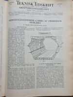 Teknisk tidskrift (inbunden ) 1922 - 1927 , 6 band