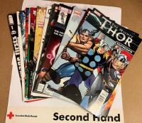 15 blandade serietidningar - bla The Mighty Thor, The Iron Age, Ultimate Spiderman, X-men